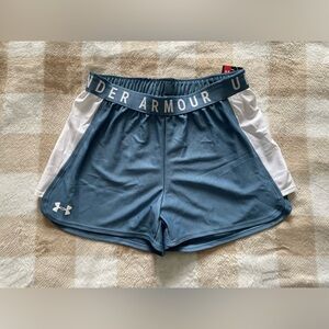 Under Armour Teal and White Performance Shorts